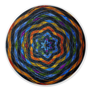 Abstrakt Mosaic-glasskiktat #5 Knopp