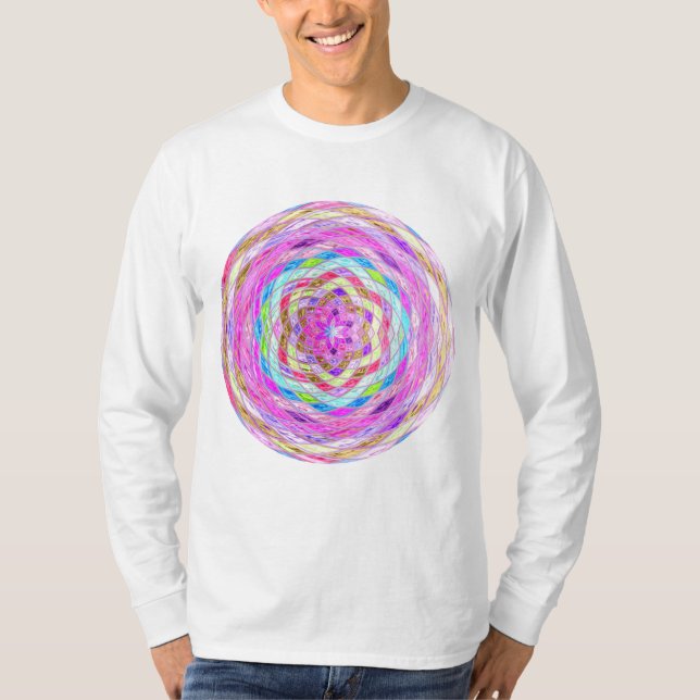Abstrakt Mosaic-glasskiktat #7 T Shirt (Framsida)