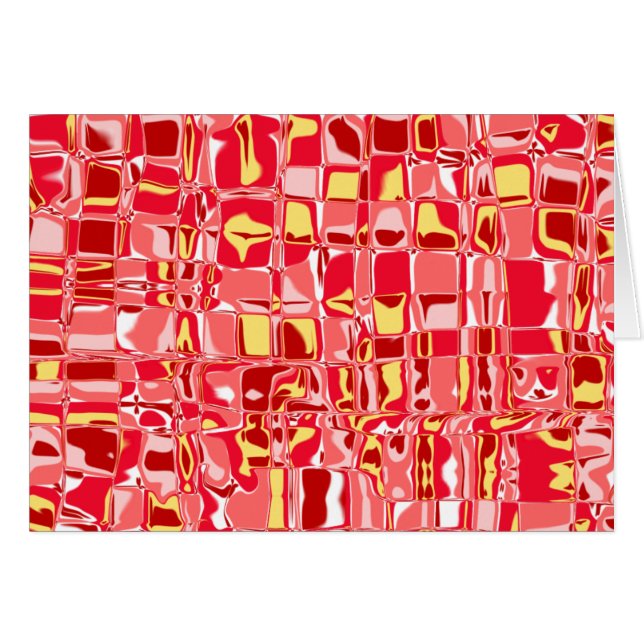 Abstrakt Mosaic Hälsningskort (Framsidan Horizontal)