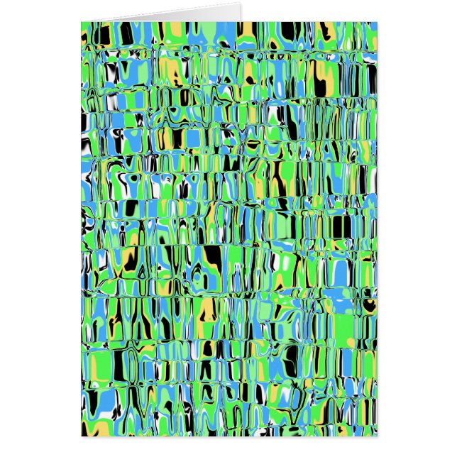Abstrakt Mosaic Hälsningskort (Framsidan)