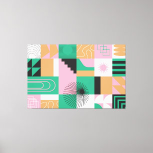Abstrakt Mosaic Kanvastryck