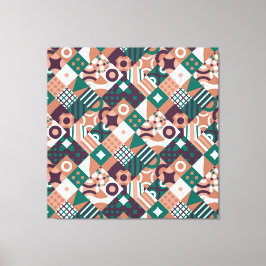 Abstrakt Mosaic Kanvastryck