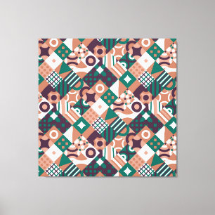 Abstrakt Mosaic Kanvastryck