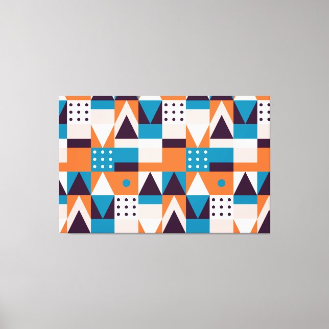 Abstrakt Mosaic Kanvastryck (Framsida)