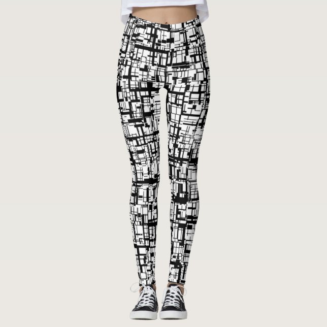 Abstrakt Mosaic Leggings (Framsida)