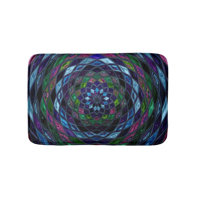 Abstrakt Mosaic Mönster #5 Badrumsmatta (Framsidan)