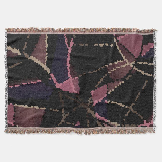 Abstrakt mosaic mönster filt (Framsidan)