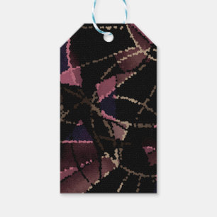 Abstrakt mosaic mönster presentetikett