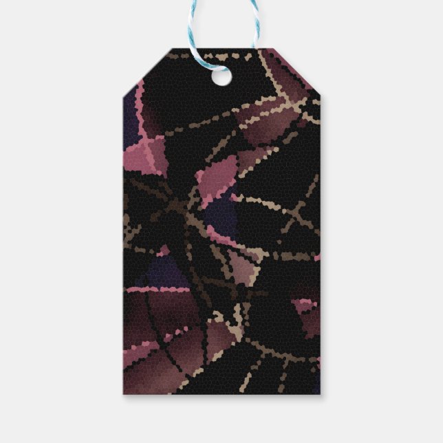 Abstrakt mosaic mönster presentetikett (Framsidan)