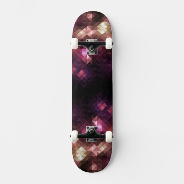 Abstrakt Mosaic Skateboard Bräda 20,5 Cm (Framsida)