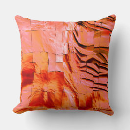 Abstrakt mosaic teckning lätt kardad och satin kudde