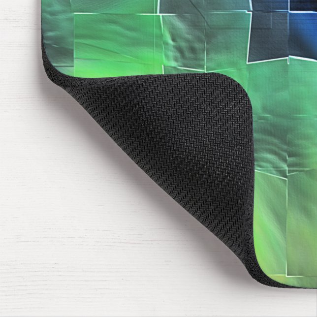 Abstrakt mosaic teckning lätt kardad och satin musmatta (Hörn)