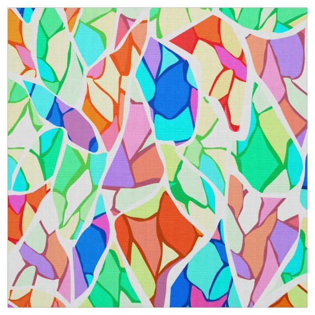 Abstrakt Mosaic tile mönster bright c Tyg (Provkarta)