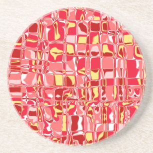 Abstrakt Mosaic Underlägg Sandsten