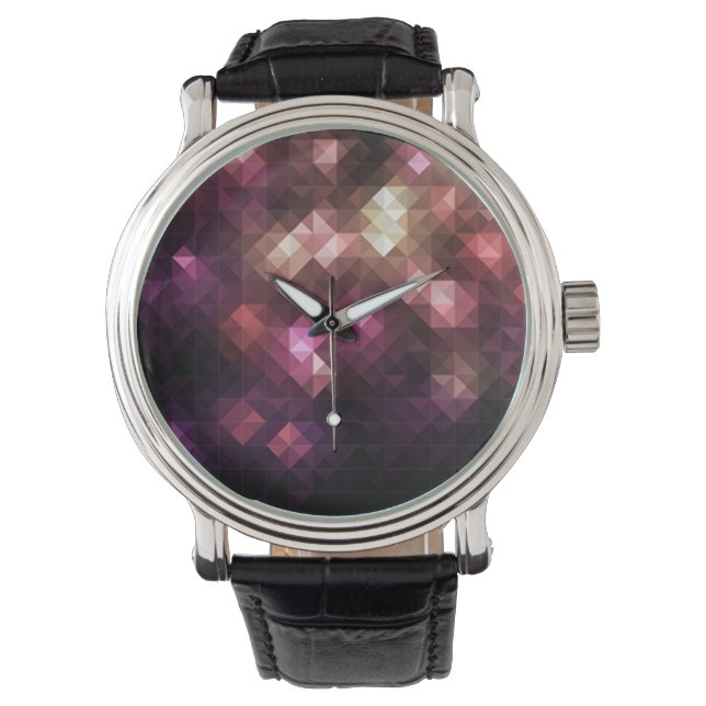 Abstrakt Mosaic Watch Armbandsur (Framsida)