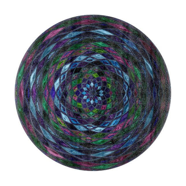 Abstrakt mosaikglas (Framsidan)