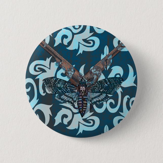 Abstrakt Moth-knapp Knapp (Framsida)