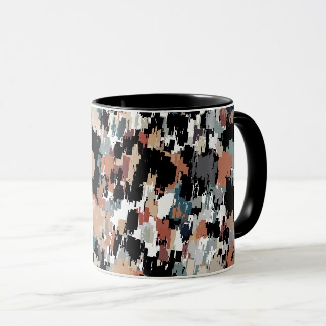 Abstrakt Mottled Camo Mugg (Framsida höger)