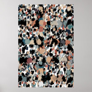 Abstrakt Mottled Camo Poster