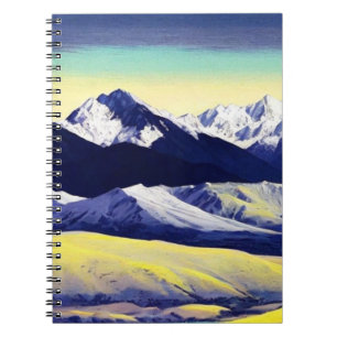 Abstrakt Mountain Journal Anteckningsbok