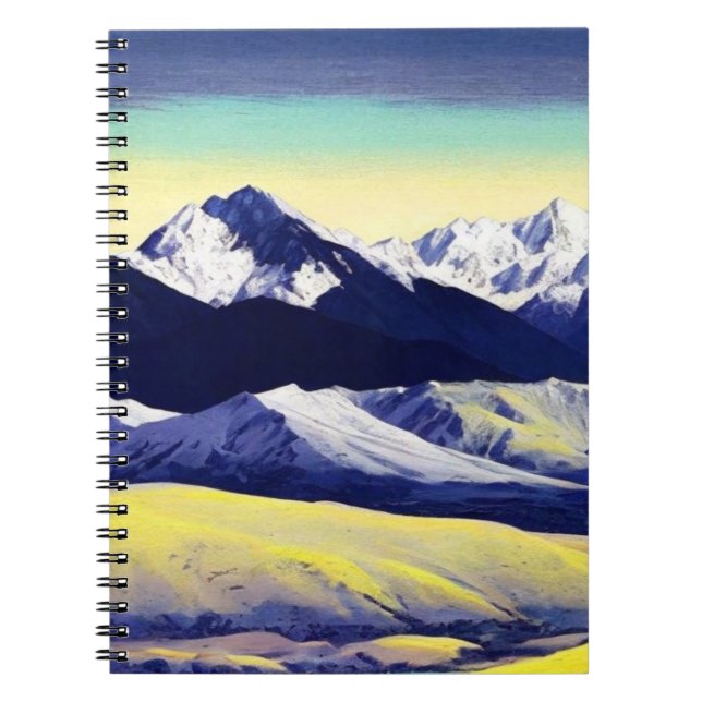 Abstrakt Mountain | Journal Anteckningsbok (Framsidan)