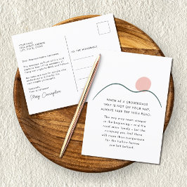 Abstrakt Mountain Sol: Ta högvägsofferten Vykort