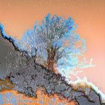 ABSTRAKT MOUNTAIN TRÄD SILVERPLÄTERAT HALSBAND<br><div class="desc">En abstrakt konst av ett enda träd i berget.</div>