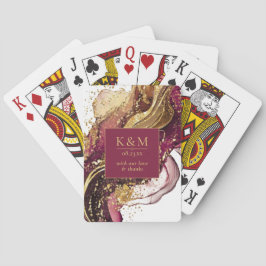 Abstrakt mousserande Bröllop Vin Red ID1018 Casinokort