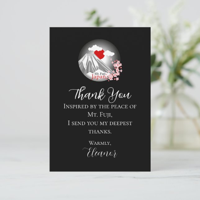 Abstrakt Mt. Fuji Tack Kort (Stående Fram)