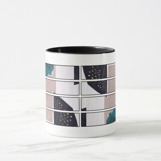 Abstrakt muggdesign mugg (Center)