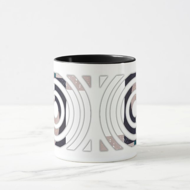 Abstrakt muggdesign mugg (Center)