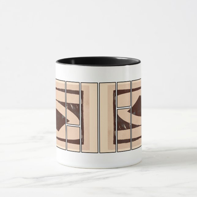 Abstrakt muggdesign mugg (Center)