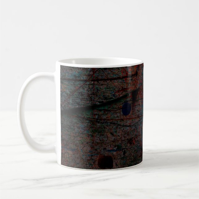 Abstrakt multifärgad - grym bakgrund med abstrak b kaffemugg (Vänster)