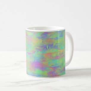 Abstrakt Multifärgad Mönster Kaffemugg