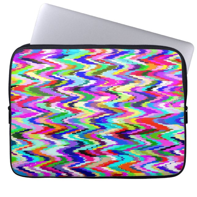 Abstrakt Multifärgad Mosaic Mönster #3 Laptop Fodral (Framsidan)