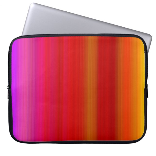 Abstrakt Multifärgad Rand Electronics Bag Laptop Fodral (Framsidan)