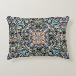 Abstrakt Multifärgad Succulent Garden Rosette Prydnadskudde