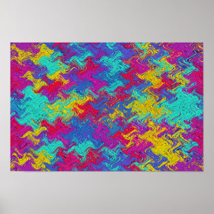 ABSTRAKT MULTIFÄRGAD WALL ART POSTER