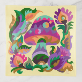 Abstrakt Mushroom Trinket Tray