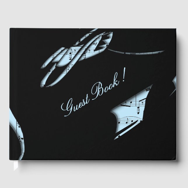 Abstrakt Music Guest Bok Blue (Framsida)