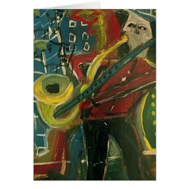 Abstrakt Music Hälsningskort (Framsidan)