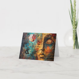 Abstrakt Music Score Digital Art Kort