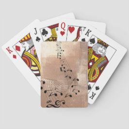 Abstrakt Musik noter Casinokort