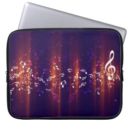 Abstrakt Musik noter, Laptop sleeve