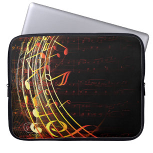 Abstrakt Musik noter, Laptop sleeve