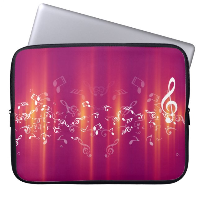 Abstrakt Musik noter, Laptop sleeve (Framsidan)