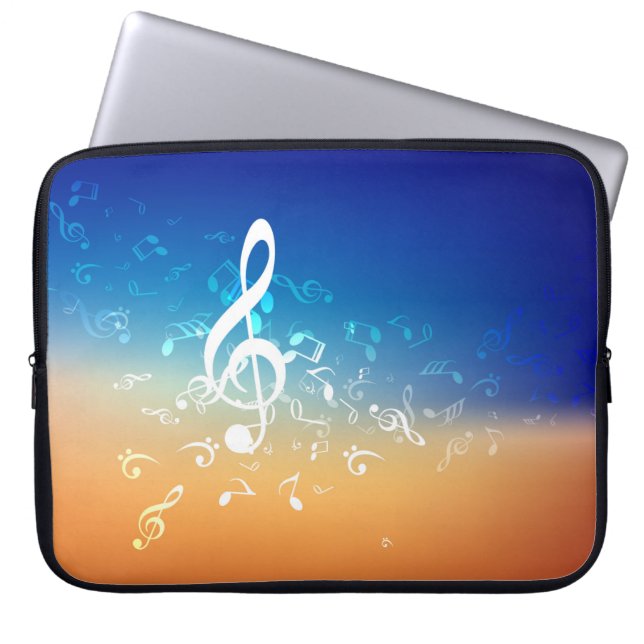 Abstrakt Musik noter, Laptop sleeve (Framsidan)
