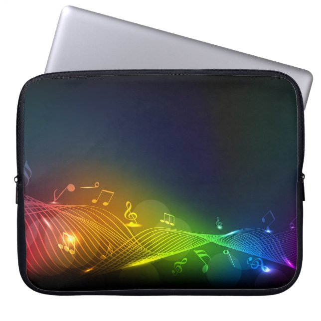 Abstrakt Musik noter, Laptop sleeve (Framsidan)