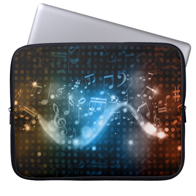 Abstrakt Musik noter, Laptop sleeve (Framsidan)