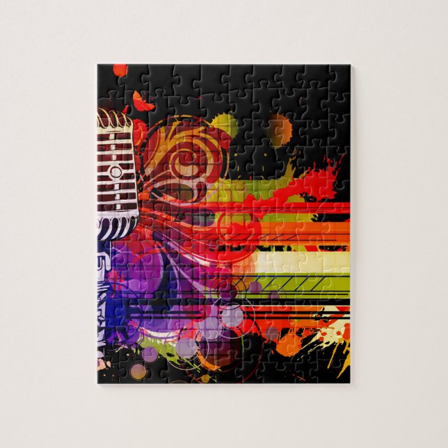 Abstrakt musik pussel (Vertikal)